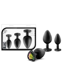 Blush Luxe Bling Plugs Training Kit - Black W-rainbow Gems - TFA