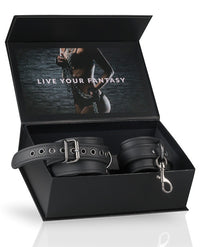 Easy Toys Fetish Ankle Cuffs - Black - THE FETISH ACADEMY 