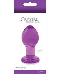 Crystal Butt Plug Medium - Purple - THE FETISH ACADEMY 