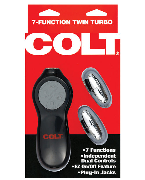 Colt 7-function Twin Turbo Bullets - THE FETISH ACADEMY 